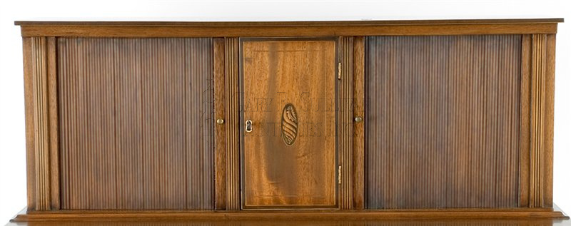 Inlaid Tambour Desk, Boston, Mass