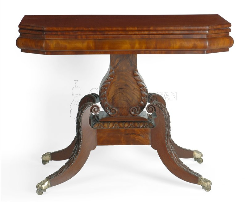 Pair of Classical Games Tables, Boston, Mass
