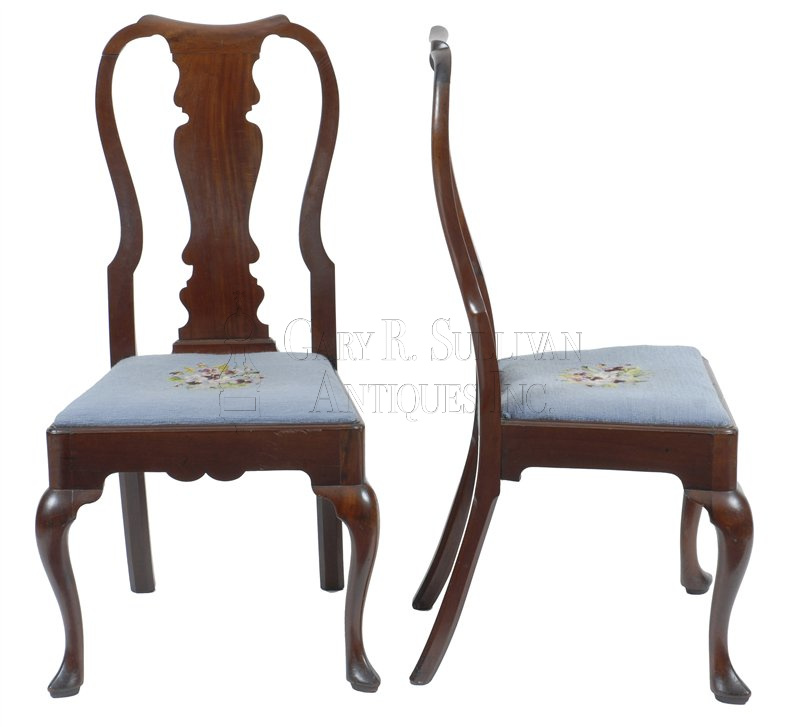 Pair of Chippendale Dining Chairs, Newport, RI