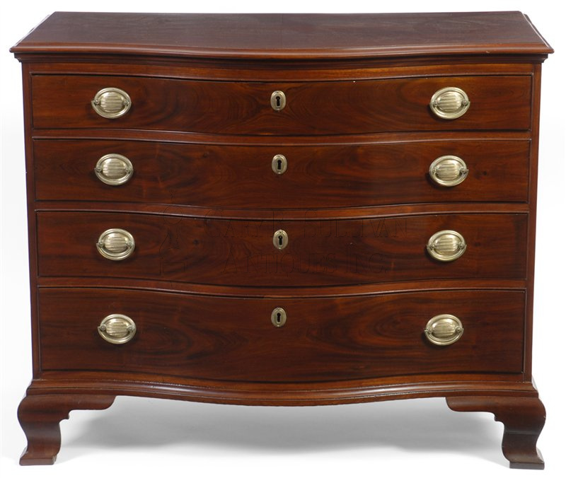 Chippendale Serpentine Chest of Drawers, Newport, RI