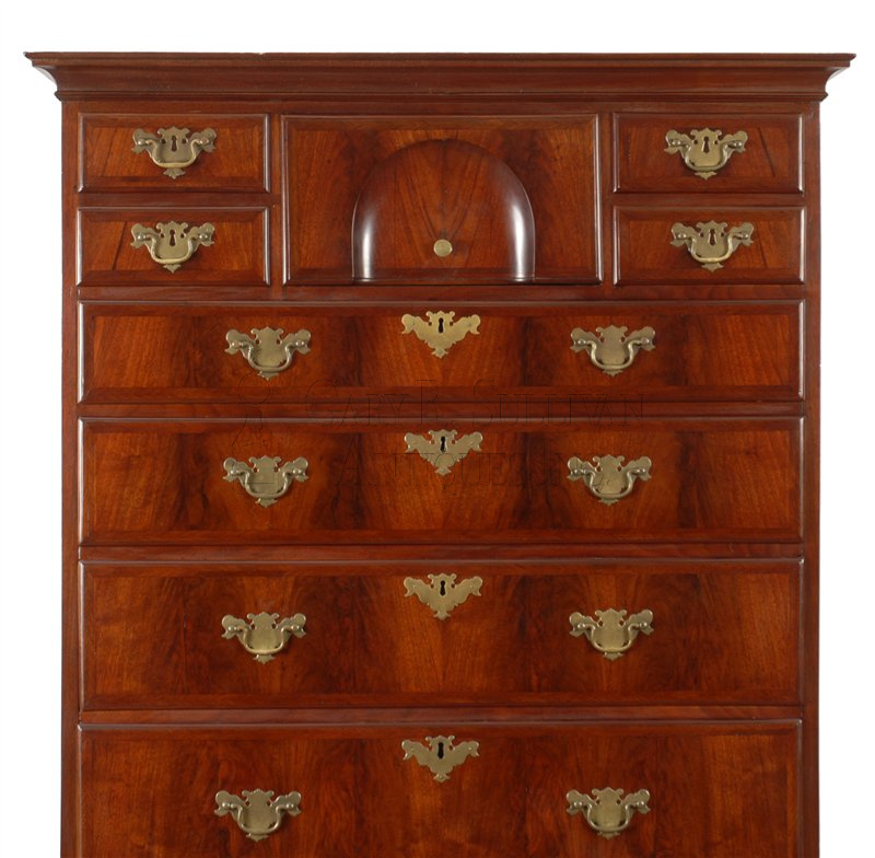 Queen Anne walnut highboy (Boston, Mass)