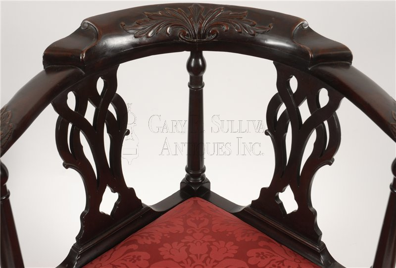 Chippendale corner chair (Boston, MA)