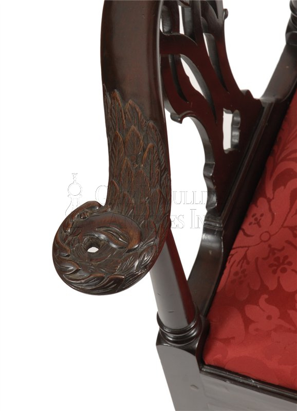 Chippendale corner chair (Boston, MA)