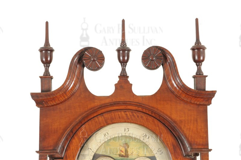 Chester County Tiger Maple Tall Clock (Rockville, PA)