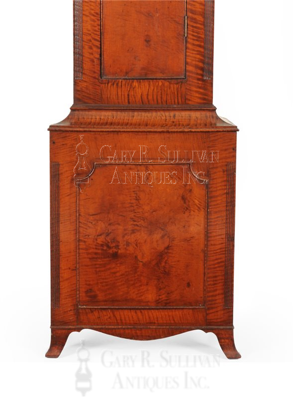 Chester County Tiger Maple Tall Clock (Rockville, PA)