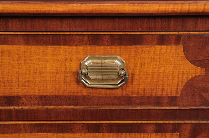 Federal tiger maple inlaid chest, NH