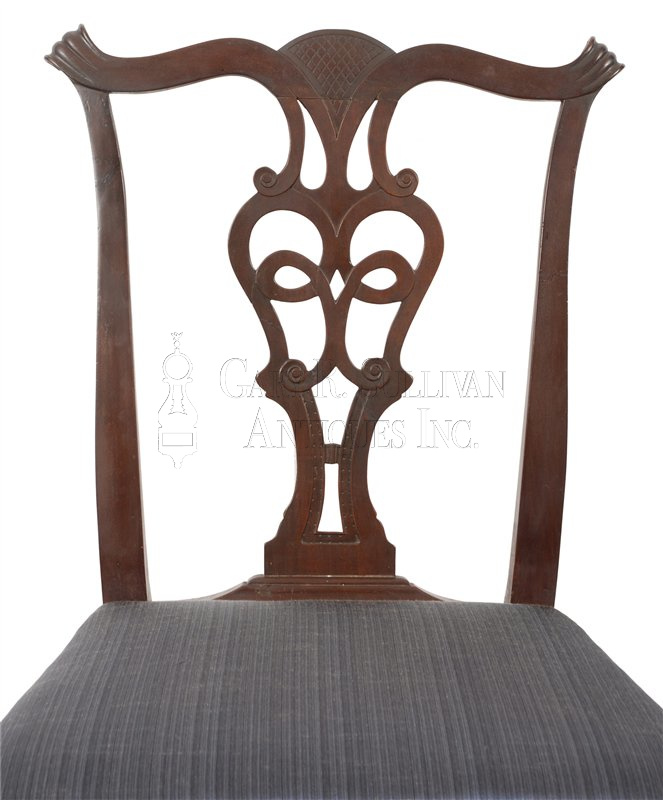 6 Chippendale mahogany dining chairs, (Newport, RI)