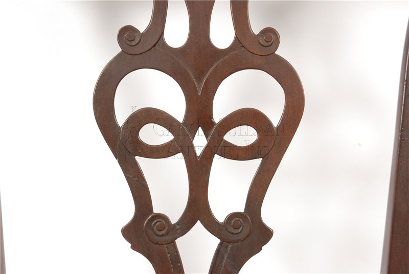 6 Chippendale mahogany dining chairs, (Newport, RI)