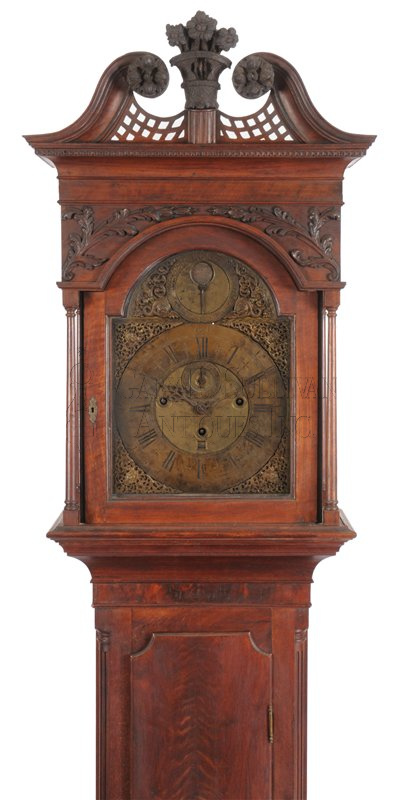 Pennsylvania Chippendale Quarter Chiming Tall Clock (Philadelphia, PA)