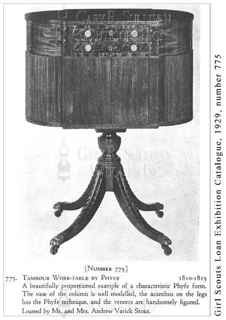 Duncan Phyfe Classical Sewing table, (New York, NY)